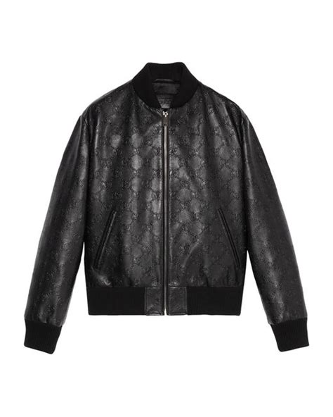 bomber gucci gg|Gucci bomber jacket black.